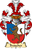 v.23 Coat of Family Arms from Germany for Tretscher