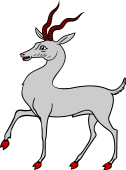 Antelope Trippant or Passant