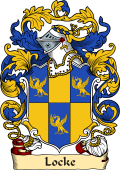 English or Welsh Family Coat of Arms (v.23) for Locke (or Lock London, 1563)