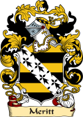 English or Welsh Family Coat of Arms (v.23) for Meritt (or Merritt Wiltshire)
