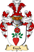 v.23 Coat of Family Arms from Germany for Frech