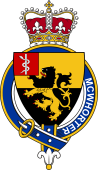 British Garter Coat of Arms for McWhorter or McWhirter (Scotland)