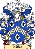 English or Welsh Family Coat of Arms (v.23) for Miles