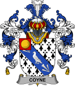 Irish Family Coat of Arms (v.25b) Coyne or O'Coyne