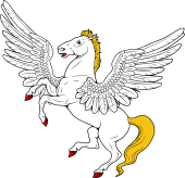 Pegasus Rampant Wings Expanded