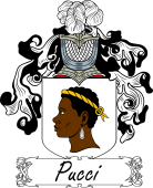 Araldica Italiana Coat of arms used by the Italian family Pucci