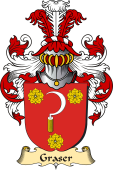v.23 Coat of Family Arms from Germany for Graser