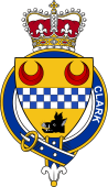 Families of Britain Coat of Arms Badge for: Clark (Clerk-Scotland)