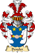 v.23 Coat of Family Arms from Germany for Denzler