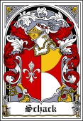 Danish Coat of Arms Bookplate for Schack