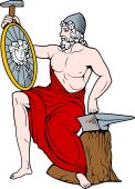 Gods and Goddesses Clipart image: Vulcan