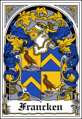German Wappen Coat of Arms Bookplate for Francken
