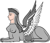 Sphinx Couchant with Wings