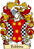 English or Welsh Family Coat of Arms (v.23) for Dobbins (Ref Berry)