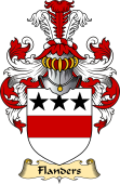 English Coat of Arms (v.23) for the family Flanders