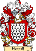 English or Welsh Family Coat of Arms (v.23) for Heppell (Northumberland)