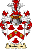 English Coat of Arms (v.23) for the family Benington