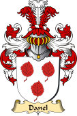 v.23 Coat of Family Arms from Germany for Danel