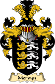 English Coat of Arms (v.23) for the family Mervyn