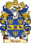 English or Welsh Family Coat of Arms (v.23) for Harper