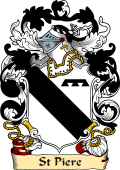 English or Welsh Family Coat of Arms (v.23) for St Piere (St. Pierre)