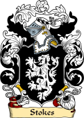 English or Welsh Family Coat of Arms (v.23) for Stokes