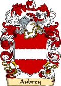 English or Welsh Family Coat of Arms (v.23) for Aubrey (or Aubery)