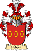 v.23 Coat of Family Arms from Germany for Hobeck