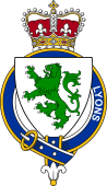 British Garter Coat of Arms for Lyons (Scotland)