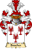 French Family Coat of Arms (v.23) for Boucher