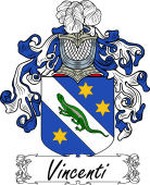 Araldica Italiana Coat of arms used by the Italian family Vincenti