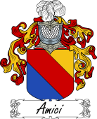 Araldica Italiana Coat of arms used by the Italian family Amici