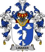 Irish Family Coat of Arms (v.25b) Linaker