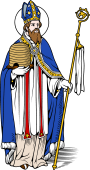 Catholic Saints Clipart image: St Ambrose of Milan
