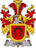 Coat of arms used by the Danish family Lund (Swedish Origin)