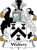 English Coat of Arms for the family Walters