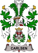 Coat of arms used by the Danish family Carlsen or Karlsen