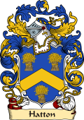 English or Welsh Family Coat of Arms (v.23) for Hatton