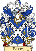 English or Welsh Family Coat of Arms (v.23) for Tylden (or Tilden Kent)