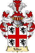 French Family Coat of Arms (v.23) for Tellier