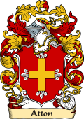 English or Welsh Family Coat of Arms (v.23) for Atton (Westmoreland)