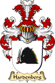v.23 Coat of Family Arms from Germany for Hardenberg