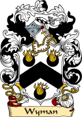 English or Welsh Family Coat of Arms (v.23) for Wyman (Green-Hall, Sussex)