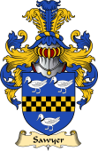 English Coat of Arms (v.23) for the family Sawyer