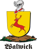 German shield on a mount for Walwick