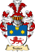 v.23 Coat of Family Arms from Germany for Tretter
