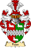 English Coat of Arms (v.23) for the family Pease