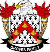 Coat of arms used by the Groves family in the United States of America
