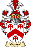 English Coat of Arms (v.23) for the family Woodrof or Woodrow