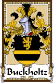 German Coat of Arms Wappen Bookplate  for Buckholtz